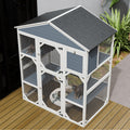 Catio Enclosure for Cars, Seizeen Outdoor Cat House Pet Cage Enclosure for Kitty w/Waterproof Roof, Platform