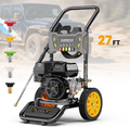 Seizeen 4000PSI Pressure Washer with 27FT High-Pressure Hose & 5 Nozzle & Spray Gun, 2.6GPM, Gas Pressure Washer for Patio & Garage