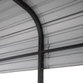 12 x 20ft Carport Galvanized Steel, Heavy Duty Carport Shelter for Outdoor, All-Steel Tent with Extra Support Pole, Weatherproof Roof, Car Boat Tractor ATV RV Shelter