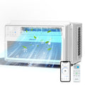 Window Air Conditioner, 8000BTU Window AC Unit for 350 sq.ft Room, Smart Inverter Window AC Multifunctional Dry Fan ECO Mode, Ultra Quiet & Easy Installtion