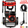 Pressure Washer Gas Powered, 3500PSI High Pressure Power Washer W/7.0HP Aluminum Pump, 210CC Powerful Engine, Maximum Spray 32.8FT, 4 Nozzles, for Cars/Motorcycles/Fences/Driveways/Patios/Furniture