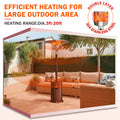 Seizeen Tall Patio Heaters for Outdoor Use, 50,000 BTU Super Warm Propane Heaters with Fast Ignition, Freestanding Heater W/Wheels for Restaurant Cafe Deck Yard