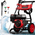 3500PSI 2.6 GPM Gas Pressure Washer, Seizeen High Water Pressure Power Washer with Aluminum Pump, 25ft Hose, for Cars/Fences/Driveways/Homes/Patios/Furniture