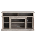 Seizeen Fireplace TV Stand with Storage, for TVs up to 65 inches, Entertainment Center with Fireplace, Media Console Cabinet for Living Room, 58 Inch, Gray, L0480
