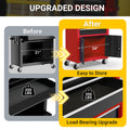Rolling Tool Chest with 8 Drawers, Multifunctional Steel Toolbox Organizer, Tool Storage Cabinet with Detachable Topbox, Garage Tool Cart w/Universal Weels,Hanging Box, Hooks, DIY Anti-slip Mat