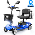 Mobility Scooter, 4 wheels Travel Scooter for Seniors Adults, Adjustable Seat, Display, Removable Battery, Up to 12 Miles, 24V Dual Lead-Acid Batteries
