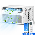 Window Air Conditioner, 10000BTU Fast Cooling Window AC Unit with Energy Saver, Sleep Mode, 4-Way Airflow, 24H Timer, for Bedroom Apartment up to 450 Sq.Ft