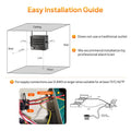 5000W Electric Garage Heater, 240V Powerful Space Heater for Inside Ceiling Mount Design, WiFi Smart Fan-Forced Heater with Remote Control, Digital Thermostat, Adjustable Angle