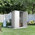 Seizeen Outdoor Storage Shed, 50 cu.ft Patio Storage Cabinet with 4 Doors