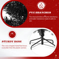 7.5 FT Pre-Lit Black Artificial Christmas Tree with 1350 Branch Tips, 400 LED Lights, Remote Control & 11 Lighting Modes, Hinged Pine Tree for Holiday Home Office Party Decoration