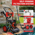 Seizeen 3600PSI Gas Powered Pressure Washer – 7HP Aluminum Pump, Built-In Foam Cannon, 4 Nozzles, 2.6GPM Flow Rate, 32.8FT Max Spray Distance