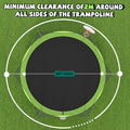 16FT Kids Trampoline with Hoop - Outdoor Trampoline W/Enclosure Net & Ladder, XXL Round Trampolines with Steel Support, Max Weight Capacity 1320LBS