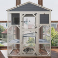 Catio Enclosure for Cars, Seizeen Outdoor Cat House Pet Cage Enclosure for Kitty w/Waterproof Roof, Platform