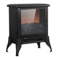 Electric Fireplace Heater, 18" Freestanding Fireplace Stove, 1400W Portable Space Heater for Home Room Office W/Anti-overheating, Adjustable, Virtual Flame