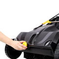 21-Inch Hand Push Lawn Sweeper, Leaf & Grass Collector with 3.5 Cu.Ft Hopper Bag, Adjustable Brush Height, Manual Yard Sweeper for Lawn, Yard & Driveway