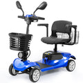 Mobility Scooter, 4 wheels Travel Scooter for Seniors Adults, Adjustable Seat, Display, Removable Battery, Up to 12 Miles, 24V Dual Lead-Acid Batteries