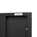 Seizeen Metal Storage Cabinet for Tool Garage Home Improvement, Storage Cabinet with Doors and Shelves Adjustable, Black