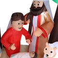 Nativity Inflatable Decoration, Seizeen Outdoor Christmas Decor with 8 Lights, Quick Assembly Pre-lit Xmas Decoration Inflatables for Door Yard Patio Party, 7FT