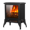 Electric Fireplace Heater, 18" Freestanding Fireplace Stove, 1400W Portable Space Heater for Home Room Office W/Anti-overheating, Adjustable, Virtual Flame