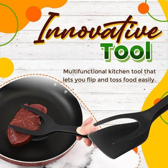 Buy 1 Get 1 Free - 2 In 1 Grip Flip Tongs