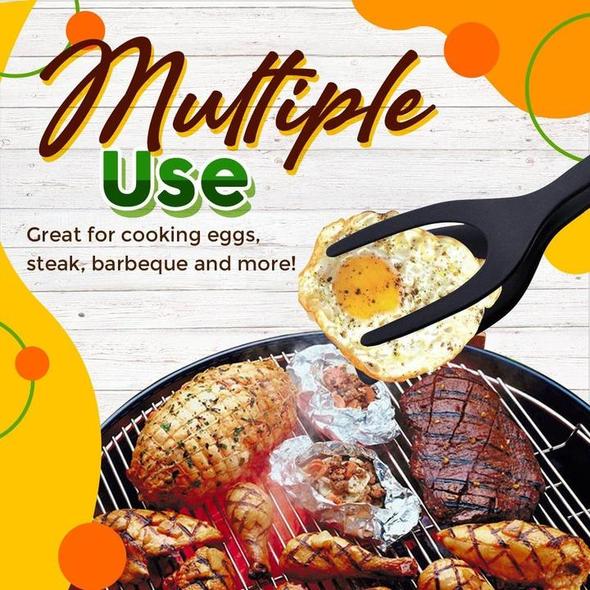 Buy 1 Get 1 Free - 2 In 1 Grip Flip Tongs