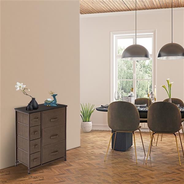Non-woven storage rack with 7 Drawers