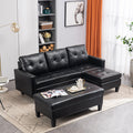 L-shaped Disassembly and Assembly of the Backrest Pull Point Three-Seat Indoor Sofa
