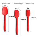 3 Piece Heat Resistant Food Grade Silicone Spatulas Set