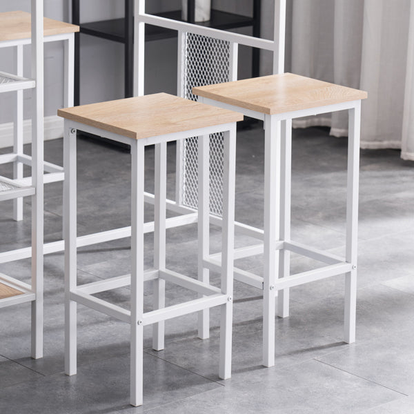 Rectangular Disassembly and Assembly Light Brown 1 Table 4 Chairs Dining Table and Chair Set