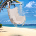 SEIZEEN Macrame Hammock Chair Swing