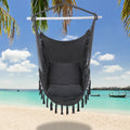 SEIZEEN Macrame Hammock Chair Swing