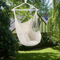 SEIZEEN Macrame Hammock Chair Swing