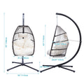 SEIZEEN Outdoor Swinging Egg Chair