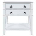 Sofa Side End Table with 2 Spacious Drawers