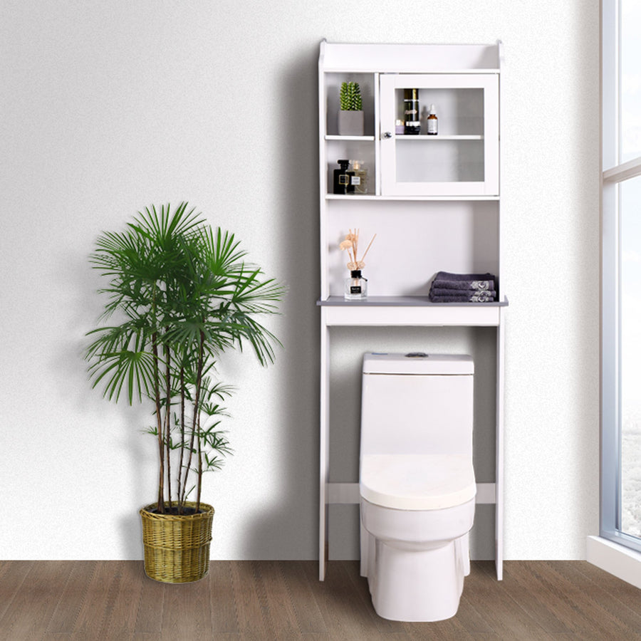 SEIZEEN Space Saver Organization Wood Storage Cabinet