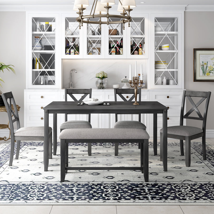SEIZEEN 6-Piece Kitchen Dining Table Set