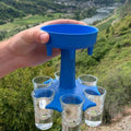 6 SHOT GLASS DISPENSER AND HOLDER