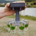 6 SHOT GLASS DISPENSER AND HOLDER