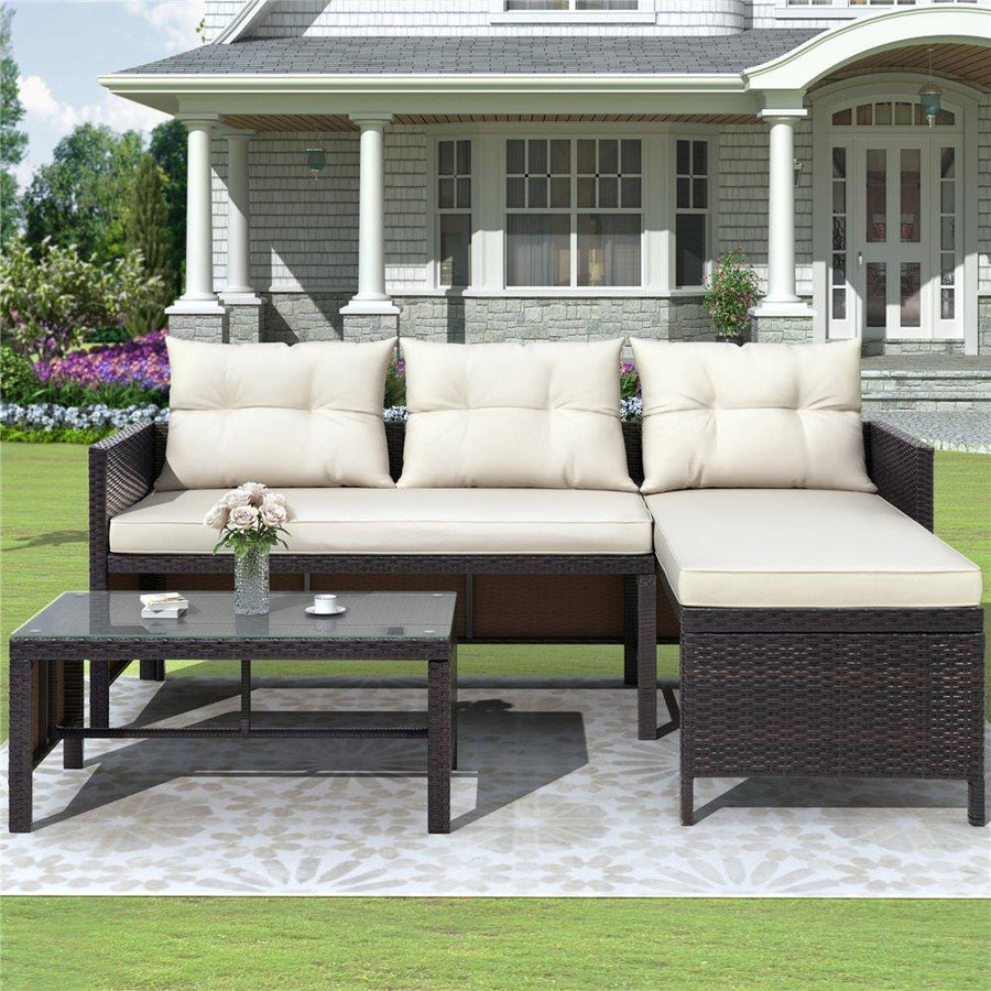 Modern 3 Pieces Patio Furniture Sets