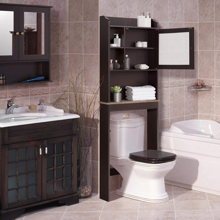 SEIZEEN Space Saver Organization Wood Storage Cabinet