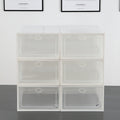Shoe Storage Boxes Clear Plastic Stackable