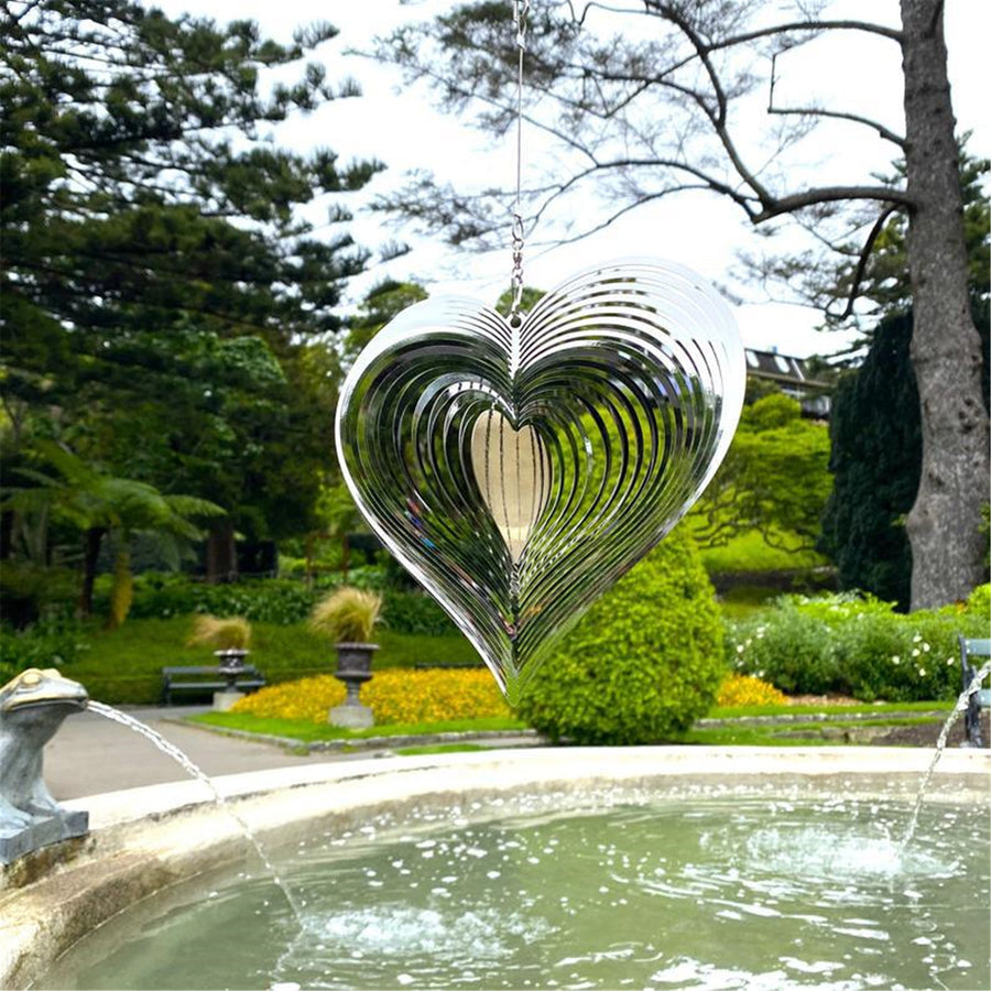 Mother's Day Sale - Mesmerizing Heart Wind Spinner🎐