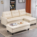 L-shaped Disassembly and Assembly of the Backrest Pull Point Three-Seat Indoor Sofa