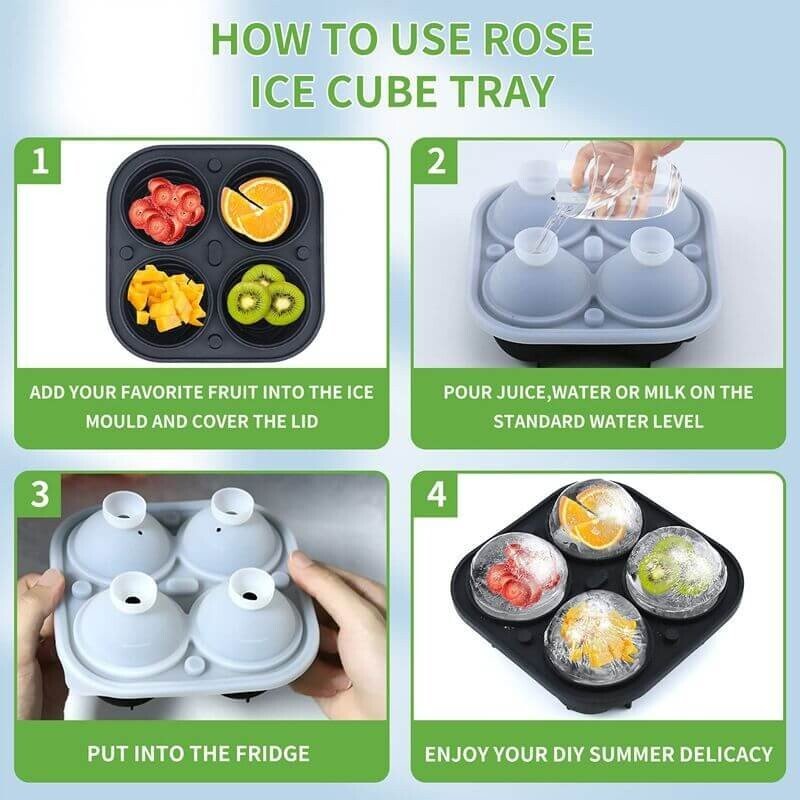 Mother's Day Sale - Large Rose Ice Cube Mould