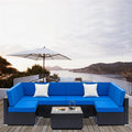Black Weaving Rattan Sofa Set