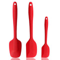 3 Piece Heat Resistant Food Grade Silicone Spatulas Set