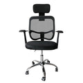 Mesh Back Gas Lift Back Tilt Adjustable Office Swivel Chair with Headrest & Armrests