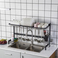 Stainless Steel Single Layer Kitchen Bowl Rack Shelf