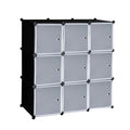9-Cube DIY Plastic Closet Cabinet