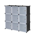 9-Cube DIY Plastic Closet Cabinet